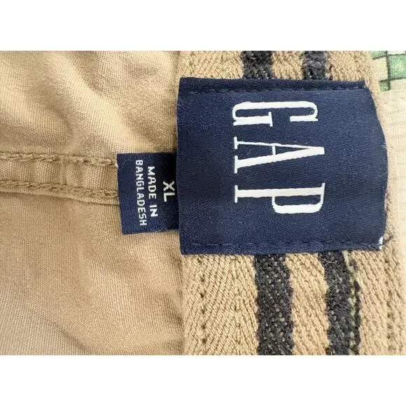 Gap Jogger Pants Mens XL Tan Khaki Skinny Leg Chino Drawstring - Picture 2 of 6